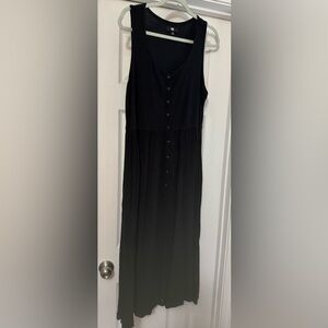 Frye Black Sleeveless Midi Dress